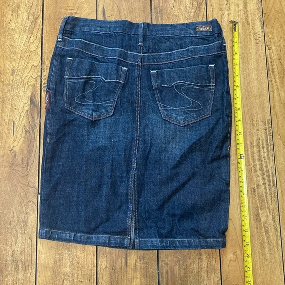 Vintage silver ilaria jean skirt - Picture 5 of 5